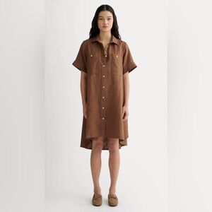 EVERLANE THE DAYTRIPPER DRESS IN LINEN WOMEN’S SIZE XS